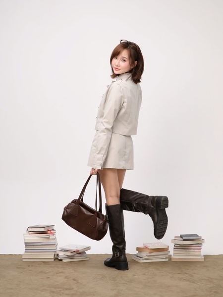Cropped Mandarin-Collar Jacket, image 4