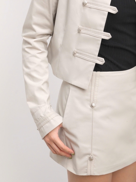 Low-Rise Mini Skirt with Built-In Shorts, image 6
