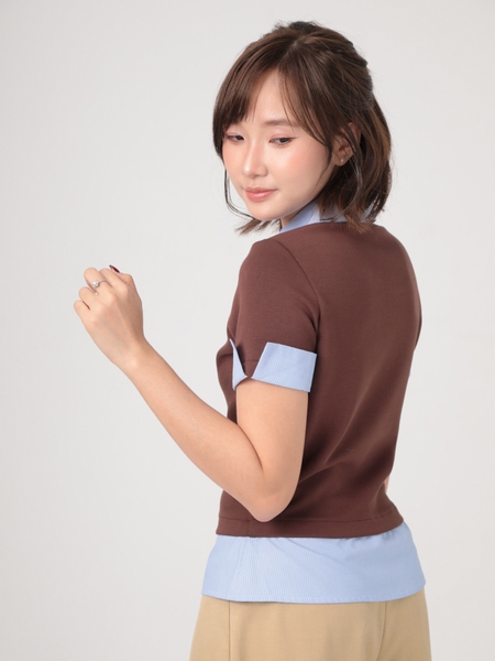 Seleen, Áo polo form lơi phối cổ sơ mi tay ngắn, WT0269