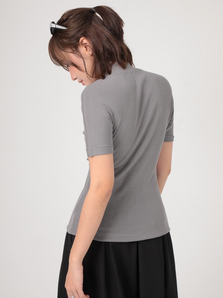 Seleen, Áo thun ôm cổ lọ tay ngắn lửng chi tiết dây đai buộc eo có thể tháo rời, WT0270