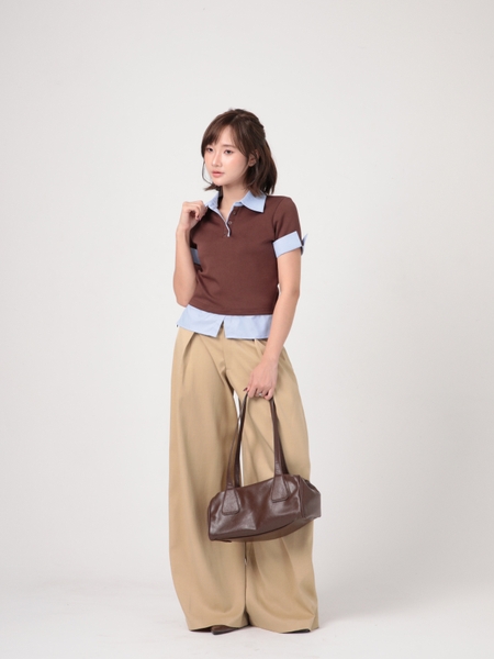 Seleen, Áo polo form lơi phối cổ sơ mi tay ngắn, WT0269