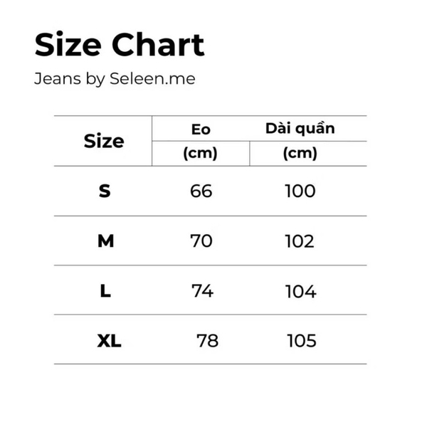 Seleen, Quần Jeans Denim lưng cao ống rộng chi tiết túi ngang, WB0262