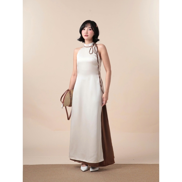 Tra Nguyet Tie-Neck Halter Ao Dai, image 31