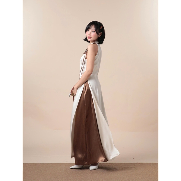Tra Nguyet Tie-Neck Halter Ao Dai, image 29