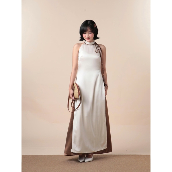 Tra Nguyet Tie-Neck Halter Ao Dai, image 23