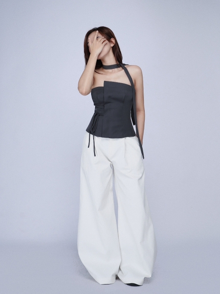 Double-Layer Tie-Back Bandeau Top, image 5