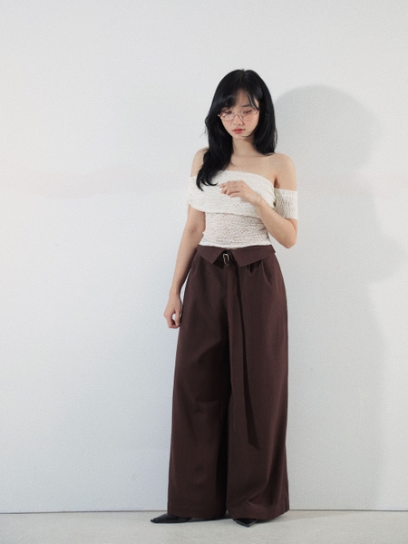 Off-the-Shoulder Cotton Lace Top, image 7