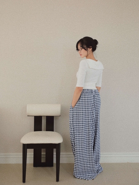 Striped Linen Drawstring Trousers, image 4