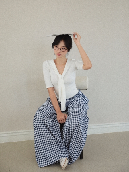 Striped Linen Drawstring Trousers, image 7
