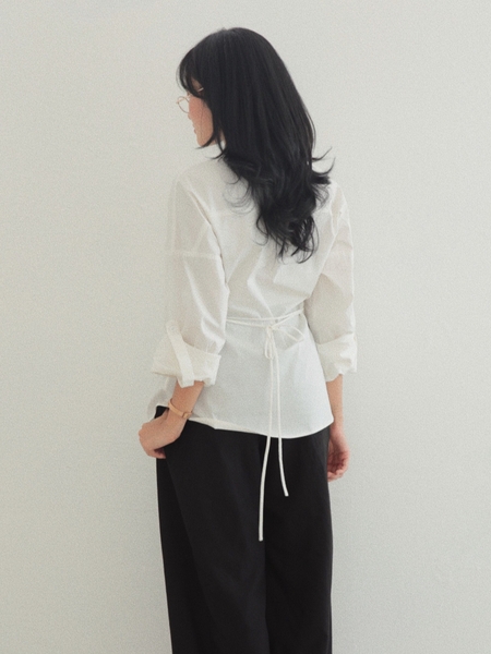 Longline Pleated Shirt, image 3