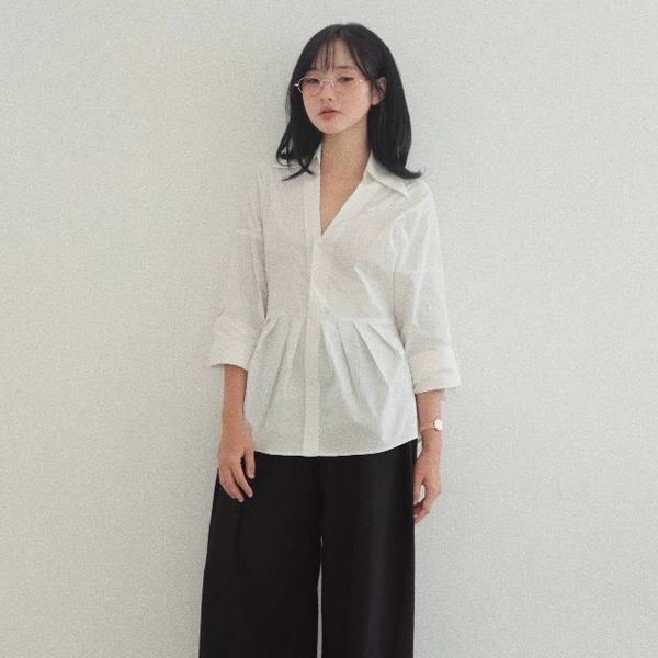 Longline Pleated Shirt, image 8