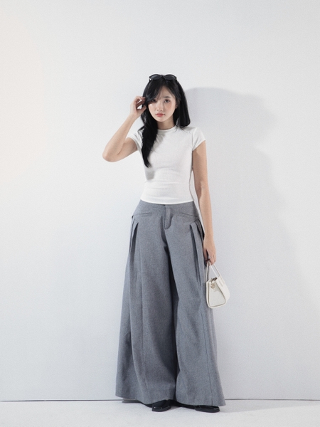 High-Neck Cross-Back Tie Top, image 4