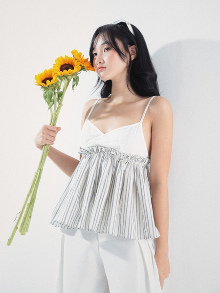 Adjustable-Strap Babydoll Top, image 5