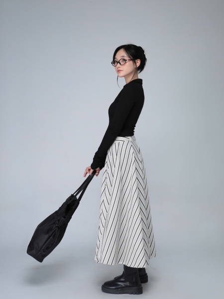 Checked Midi Skirt, image 2