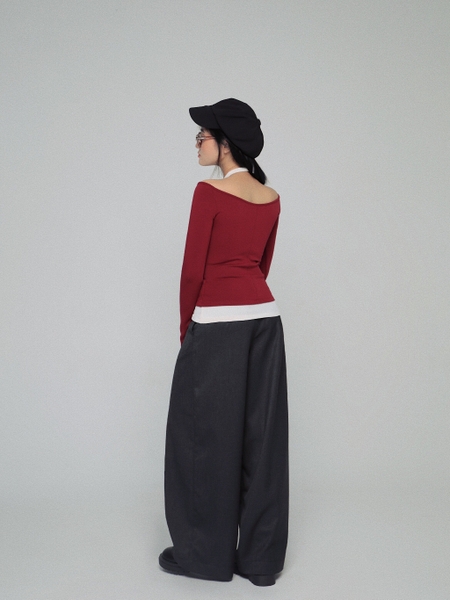 Wrinkle-Resistant Wide-Leg Trousers, image 3