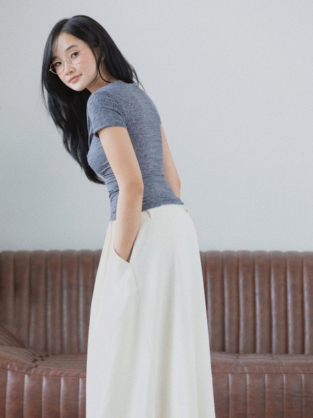 Low-Rise Tie-Panel Skirt, image 5