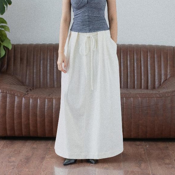 Low-Rise Tie-Panel Skirt, image 8