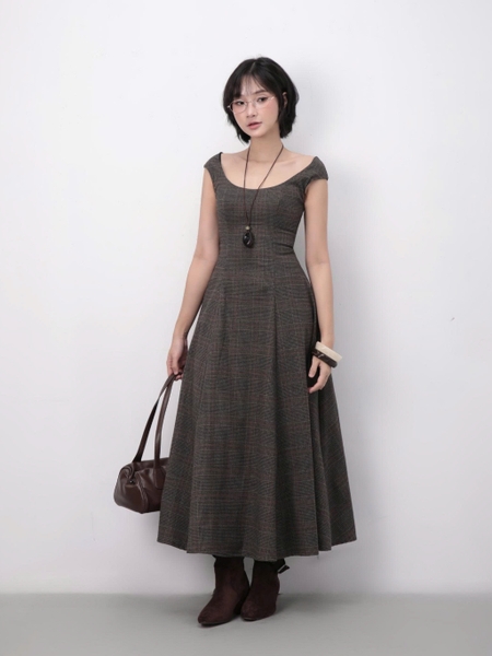 Fitted Long Tie-Back Dress, image 1
