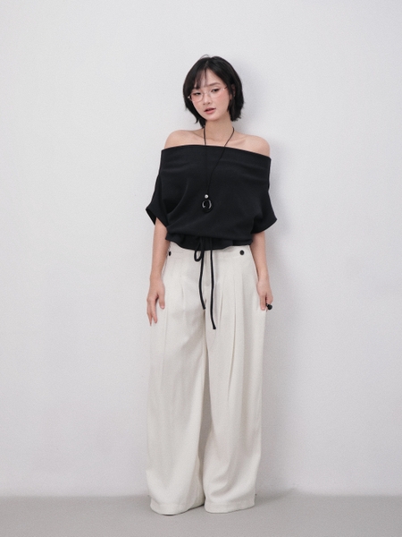 Seleen, Quần tây lưng cao ống rộng xếp li chi tiết túi ngang, WB0217