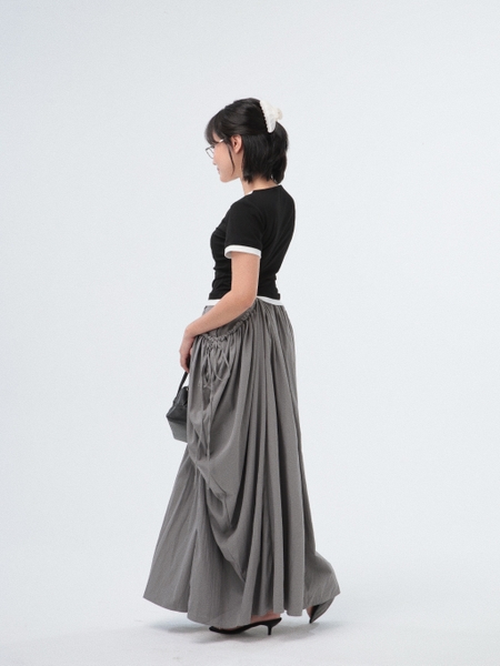 Seleen, Áo thun form ôm co dãn 4 chiều giả layer 2 lớp chi tiết cài nút, WT0220