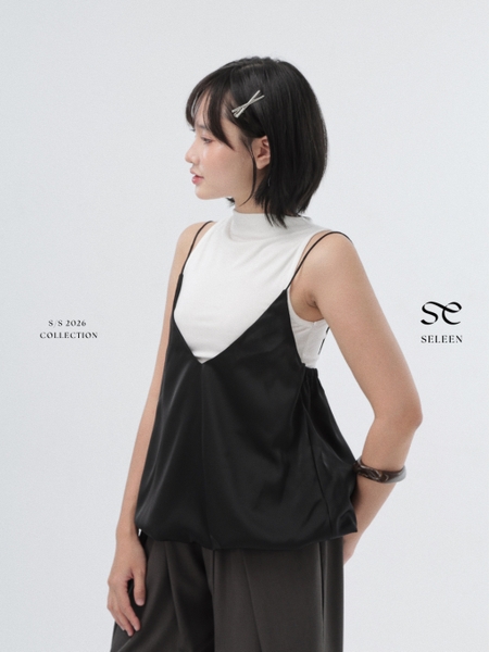 Two-Piece Layered Balloon Top, image 1