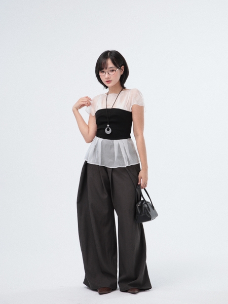 Seleen, Áo ôm liền thân giả layer có dây kéo lưng , WT0233