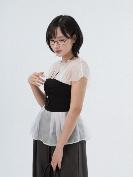 Seleen, Áo ôm liền thân giả layer có dây kéo lưng , WT0233