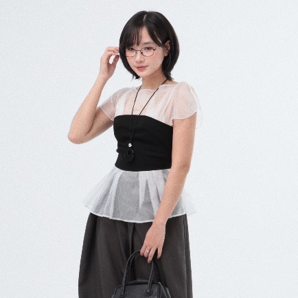 Seleen, Áo ôm liền thân giả layer có dây kéo lưng , WT0233