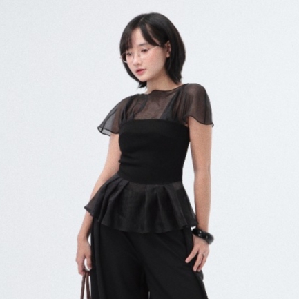 Seleen, Áo ôm liền thân giả layer có dây kéo lưng , WT0233