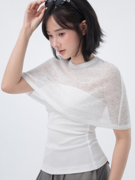 Seleen, Áo thun form ôm body kèm cape (có thể tháo rời), WT0240