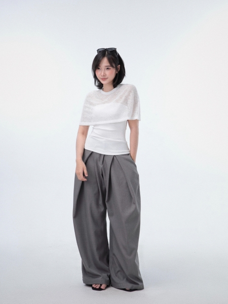 Seleen, Áo thun form ôm body kèm cape (có thể tháo rời), WT0240