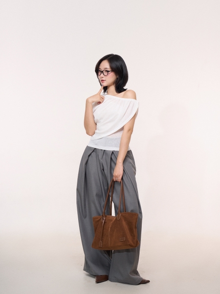 Seleen, Áo thun trễ vai chéo kiểu chất liệu thun mỏng, WT0247