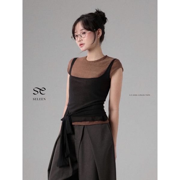 Seleen, Áo layer 2 món (có thể tách rời) chi tiết dây cột hông, WT0261