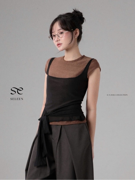 Seleen, Áo layer 2 món (có thể tách rời) chi tiết dây cột hông, WT0261