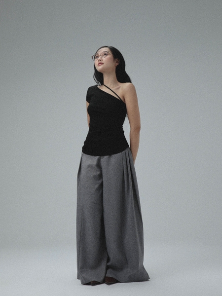 Asymmetric Strap-Detail Top, image 3