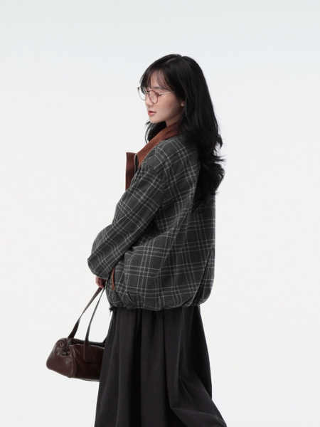 Relaxed Flannel Lapel-Collar Jacket, image 5