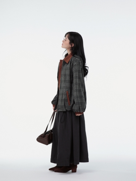 Relaxed Flannel Lapel-Collar Jacket, image 7