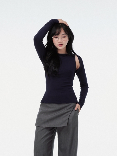 Seleen, Set áo tay dài 2 món form ôm thiết kế hở vai, WT0192