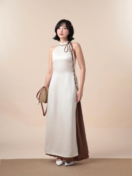 Tra Nguyet Tie-Neck Halter Ao Dai, image 38