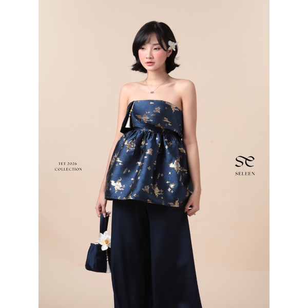 Lam Phung Jacquard Bustier Top, image 11