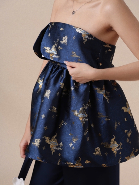 Lam Phung Jacquard Bustier Top, image 20