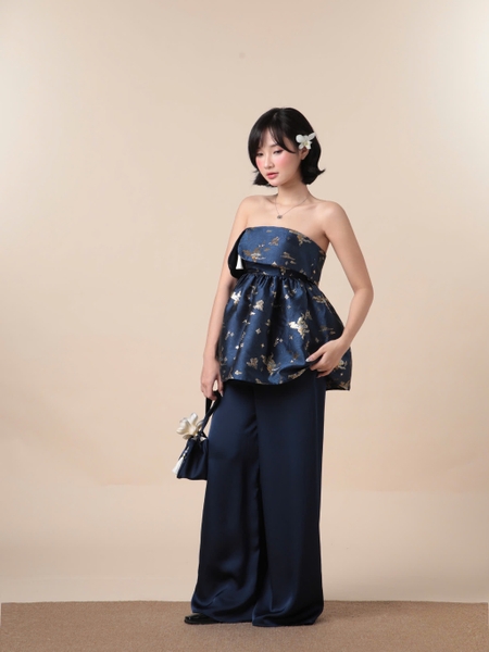 Lam Phung Jacquard Bustier Top, image 7
