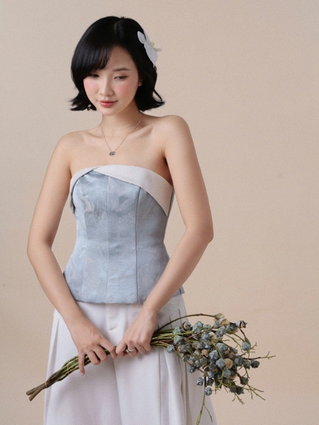 Jacquard Corset Top, image 4