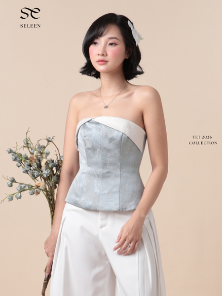 Jacquard Corset Top, image 1