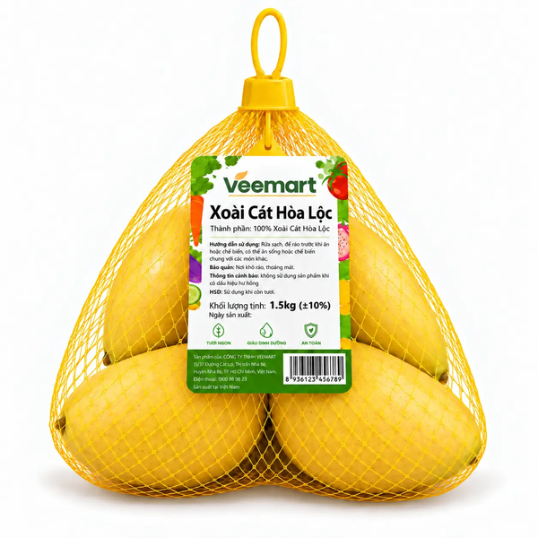 Xoài Cát Hòa Lộc túi lưới 1.5kg (±10%)