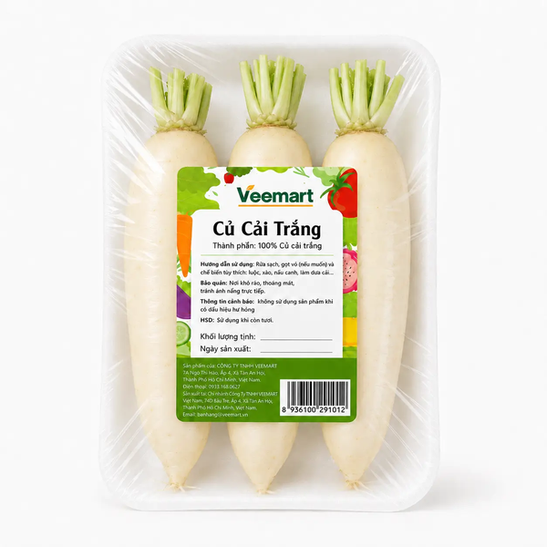 Củ cải trắng bó/củ cân ký