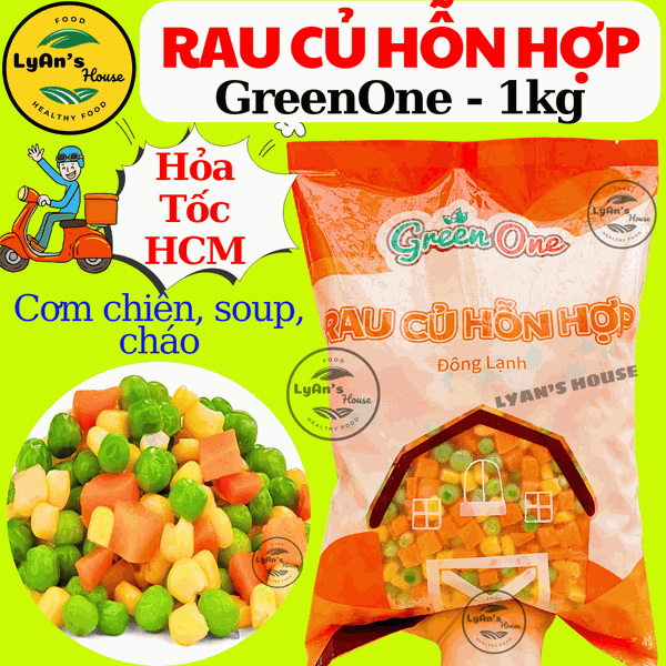 Rau Củ Hỗn Hợp Green One - Mixed Vegetables Topping Mì Trộn