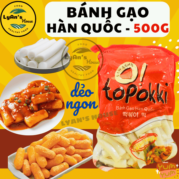 Bánh Gạo Hàn Quốc OSAJANG 500g - Tteokbokki Rice Cake Cho Quán Ăn