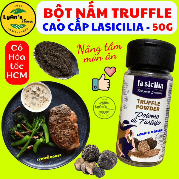 Bột Nấm Cục Truffle La Sicilia 50g - Gia Vị Truffle Cho Mì Ý, Beefsteak & Nhà Hàng