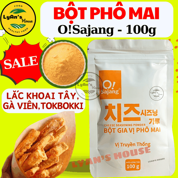 Bột Phô Mai OSAJANG 100g - Cheese Powder Lắc Khoai Tây & Gà Chiên Giòn